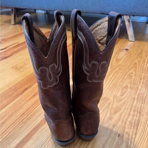 Tony Lama Sz 8.5EE 6980 Mens El Paso Collection Western Boot Bison Leather Dress - Picture 5 of 15